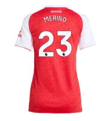 Arsenal Mikel Merino #23 Hjemmebanetrøje Dame 2025-26 Kortærmet